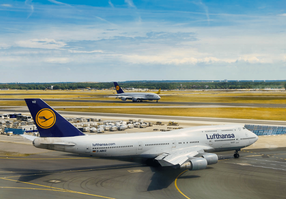 Lufthansa Aircraft parked at Mombasa International Airport